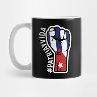 Patria Y Vida Viva Cuba Libre Vintage Flag Mug